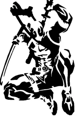 Deadpool stencil