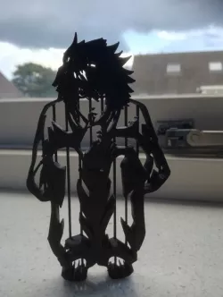 Death Note L sitting statue