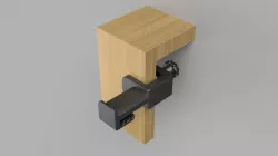 Desk Mount Headphone Holder / Mount / Clamp (LEFT HAND MOUNT)