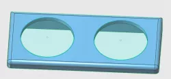 Dual 2" gauge bezel