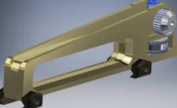 Functional M4 Carry handle with adjustable apertures