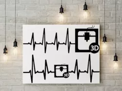 Heart Beat 3D printer  2D