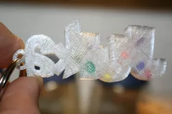 Julka keychain with beads and sequins