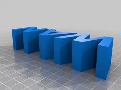 LAN 3d text