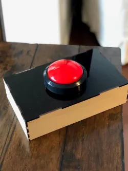 Laser cut box for huge Adafruit arcade button