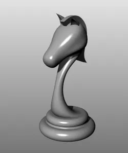 Modern Chess Set (low res): Knight