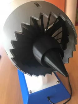 Motor de avion en 3d