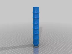 Nerf blow gun (for small 3D printers) (multiple pieces) -no supports- with rifleing