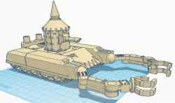 Ork tank "Gut Ripper" 28mm wargaming vehicle