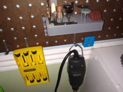 Pegboard Dremel Bit Holder