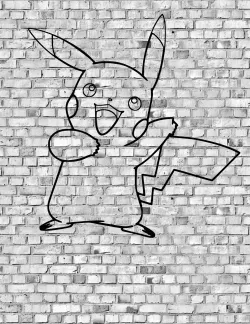Pikachu Pokemon Wall Sculpture 2D 
