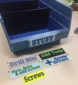 Quantum Economy Shelf Bin Label