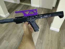 rail riser integrated iron sights