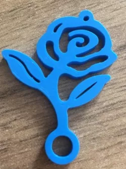 Rose keychain