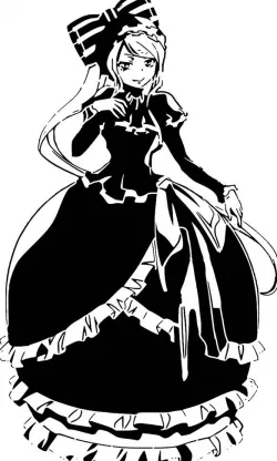 Shalltear Bloodfallen stencil