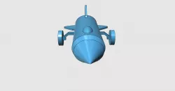 Simple rocket car toy