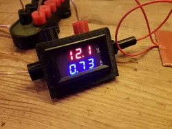 small 10A in Line LED Desk Ampere/Volt-Meter Housing with 4mm Banana Terminals