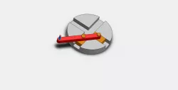 Solidworks Practice- Rotating Slider Mechanism