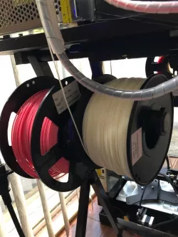 spool holder for folding table