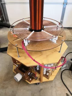 Tesla Coil - 1/4" Primary Coil Supports (with Strike Ring supports)