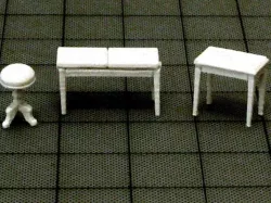 Three piano stools
