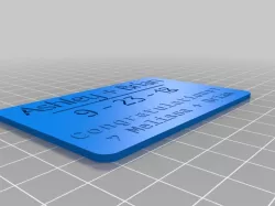 Wedding Gift Card thicker