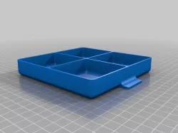 4 floors drawer box, Ester text