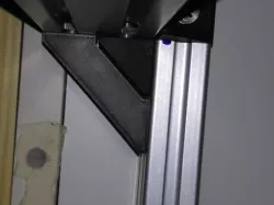 Corner brackets for alu profiles 20x20, 20x40