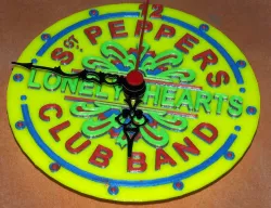 Custom multicolored wall clocks