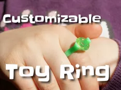 Customizable toy ring