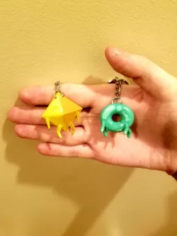 Deca and Donu keychain
