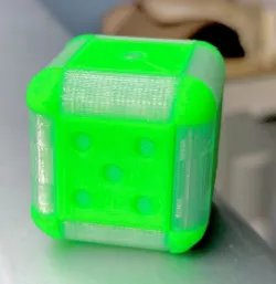 Dice dual extrusion Nozzle alignment test