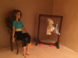 Doll furniture. Stand for Hangers.