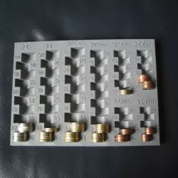 Euro/Cent coin organizer