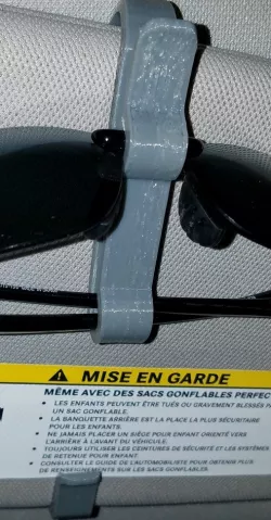 Full Length Visor Sunglass Clip
