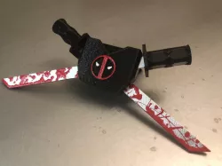 Giant Lego Deadpool Sword and Sheath