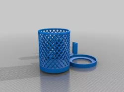 Glass for pens & box for paper 