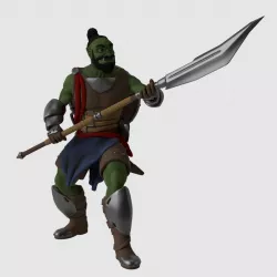 Half orc fighter