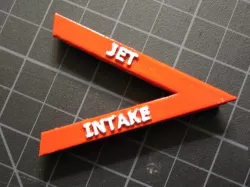 Jet Intake Hair Clip