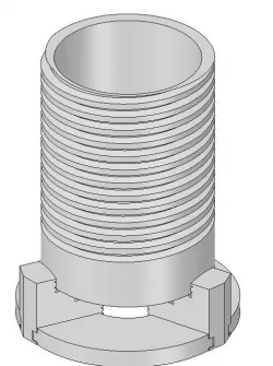 Lathe Chuck Pencil Holder with Acme Thread Cup
