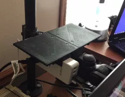 LCD Stand Shelf & Mount (FreeCad Source incl)