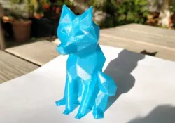 low poly fox