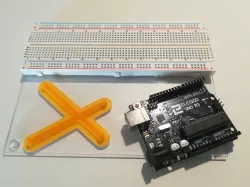 Minimalist Arduino Uno support plate - Plaque de support Arduino Uno minimaliste