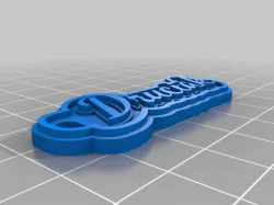 My Customized Multiline Tag or Keychain