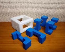RailBox Burr Puzzle - Level 18