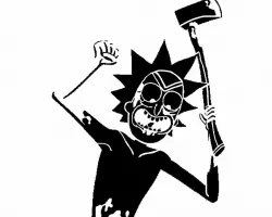 Rick Sanchez stencil