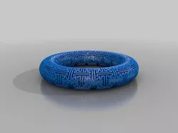 ring with asian pattern