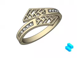 Ring with diamonds