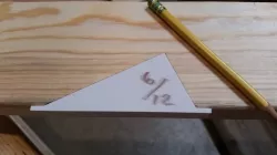 Roof Rafter Notch Template