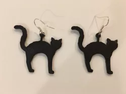 Scary Cat Earrings